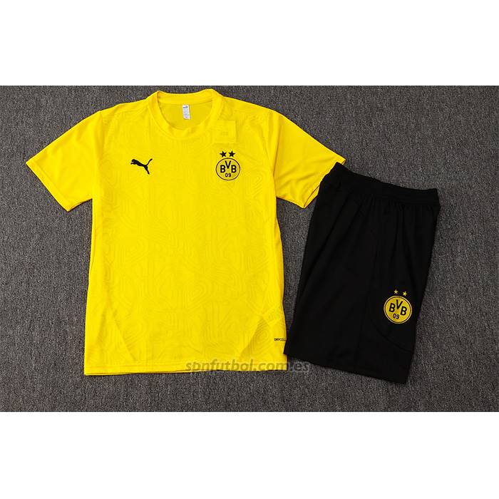 Chandal del Borussia Dortmund Manga Corta 2024-2025 Amarillo - Pantalon Corto